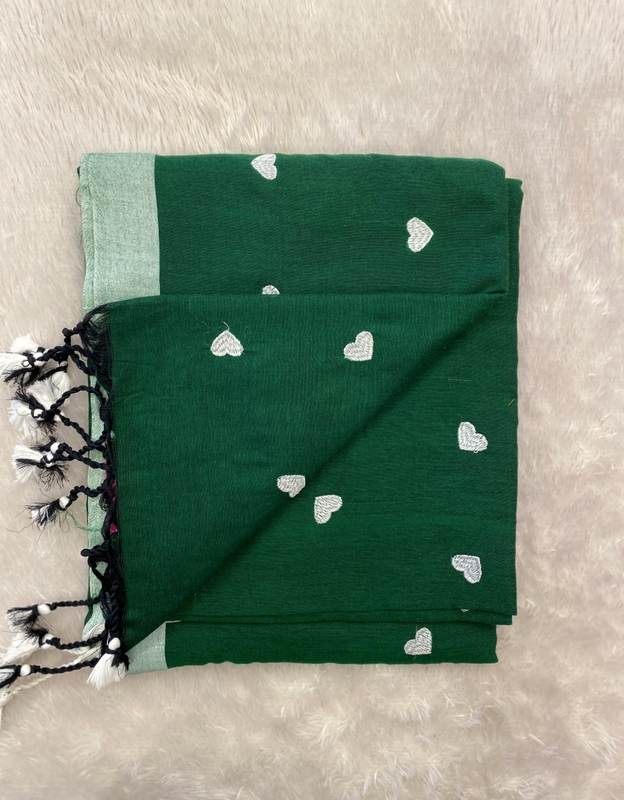 Veeksha - Handloom Cotton Sarees (Heart) SWS118