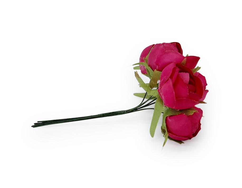 Small Close Peony - Fuchsia Pink