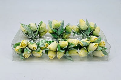 Lemon Tulip Buds on Stick