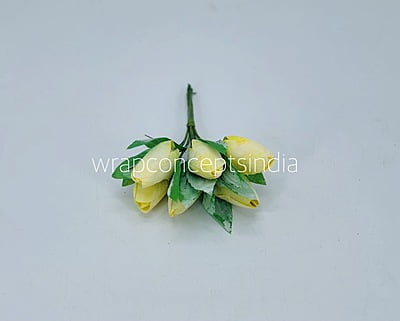 Lemon Tulip Buds on Stick