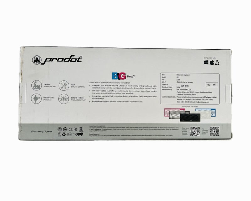 PRODOT USB MINI KEYBOARD - 217