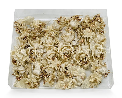 Two Flower Ready Bunch - Gold/Silver