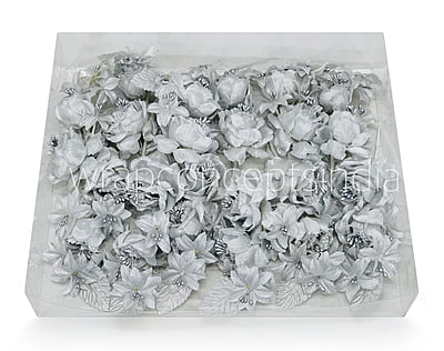 Two Flower Ready Bunch - Gold/Silver