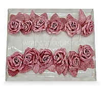 Rose flower on Stick - Multicolour-Brown