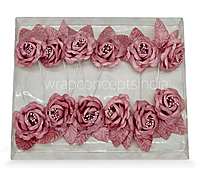 Rose flower on Stick - Multicolour-Brown