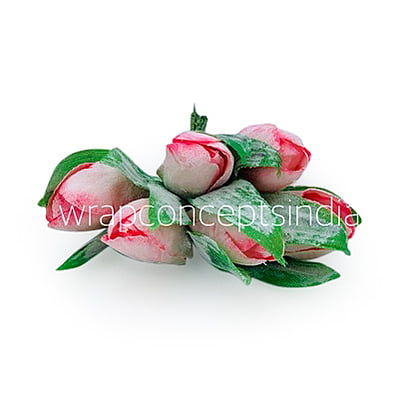 Pink Tulip Buds on Stick