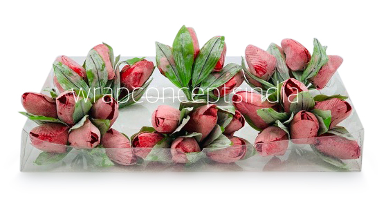 Amaranth Tulip Buds on Stick