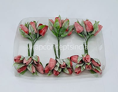 Amaranth Tulip Buds on Stick