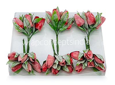 Amaranth Tulip Buds on Stick