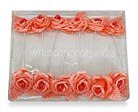 Rose flower on Stick - Multicolour-Brown