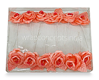 Rose flower on Stick - Multicolour-Brown