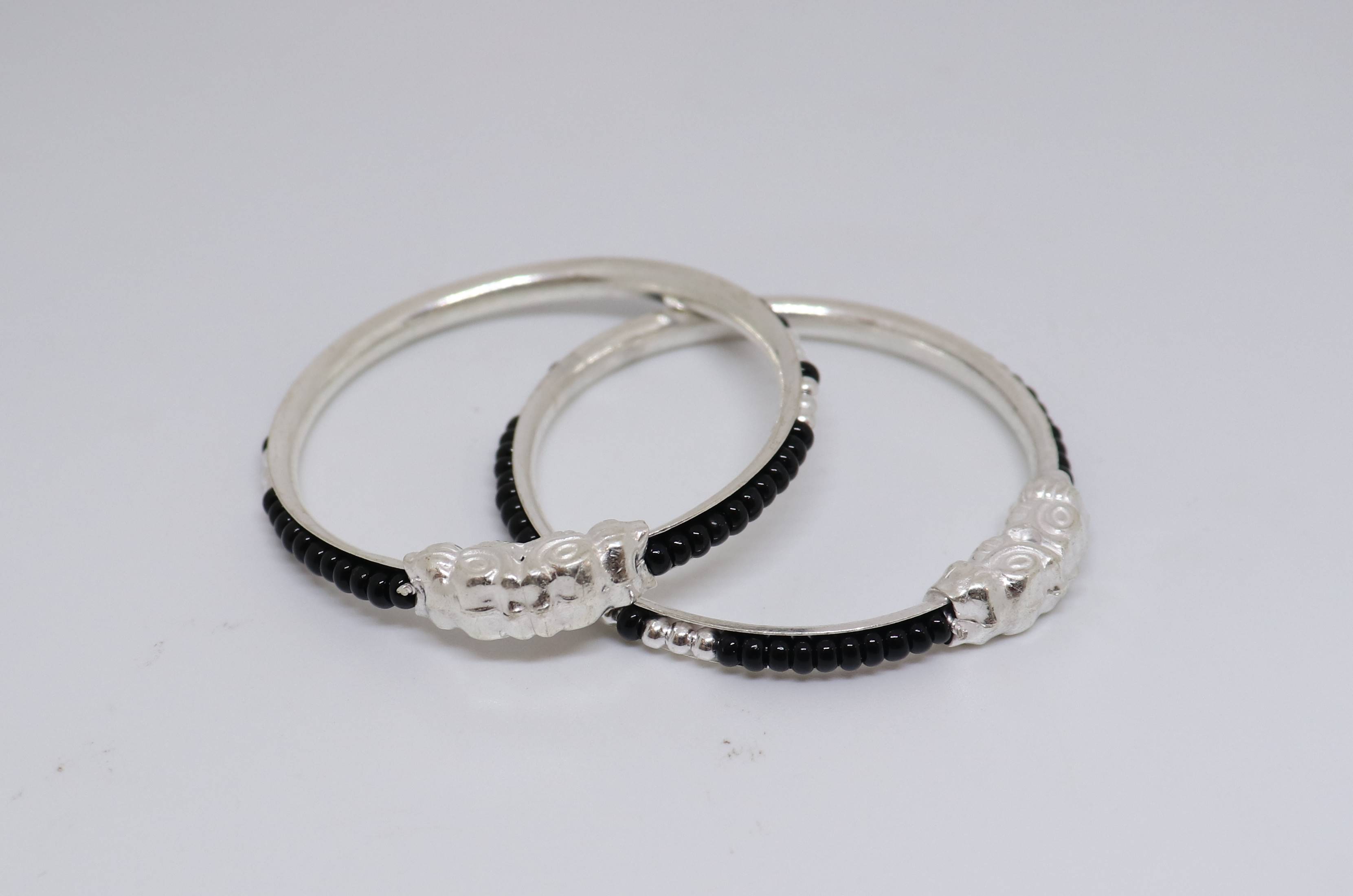 Silver Baby bangles Princess Kids-2