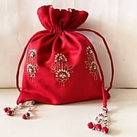 Zardozi Solid Base Potli Bag