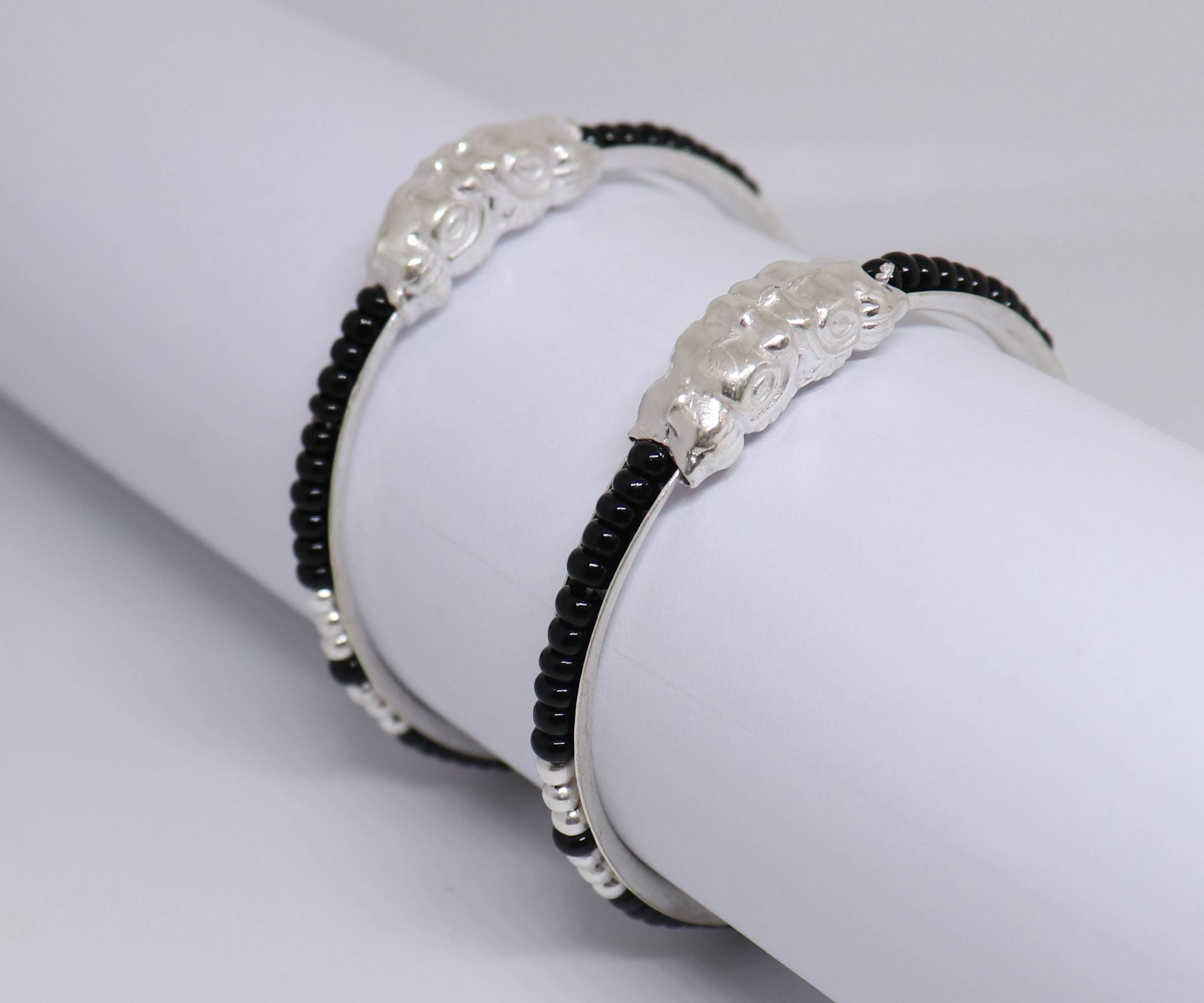 Silver Baby bangles Princess Kids-2