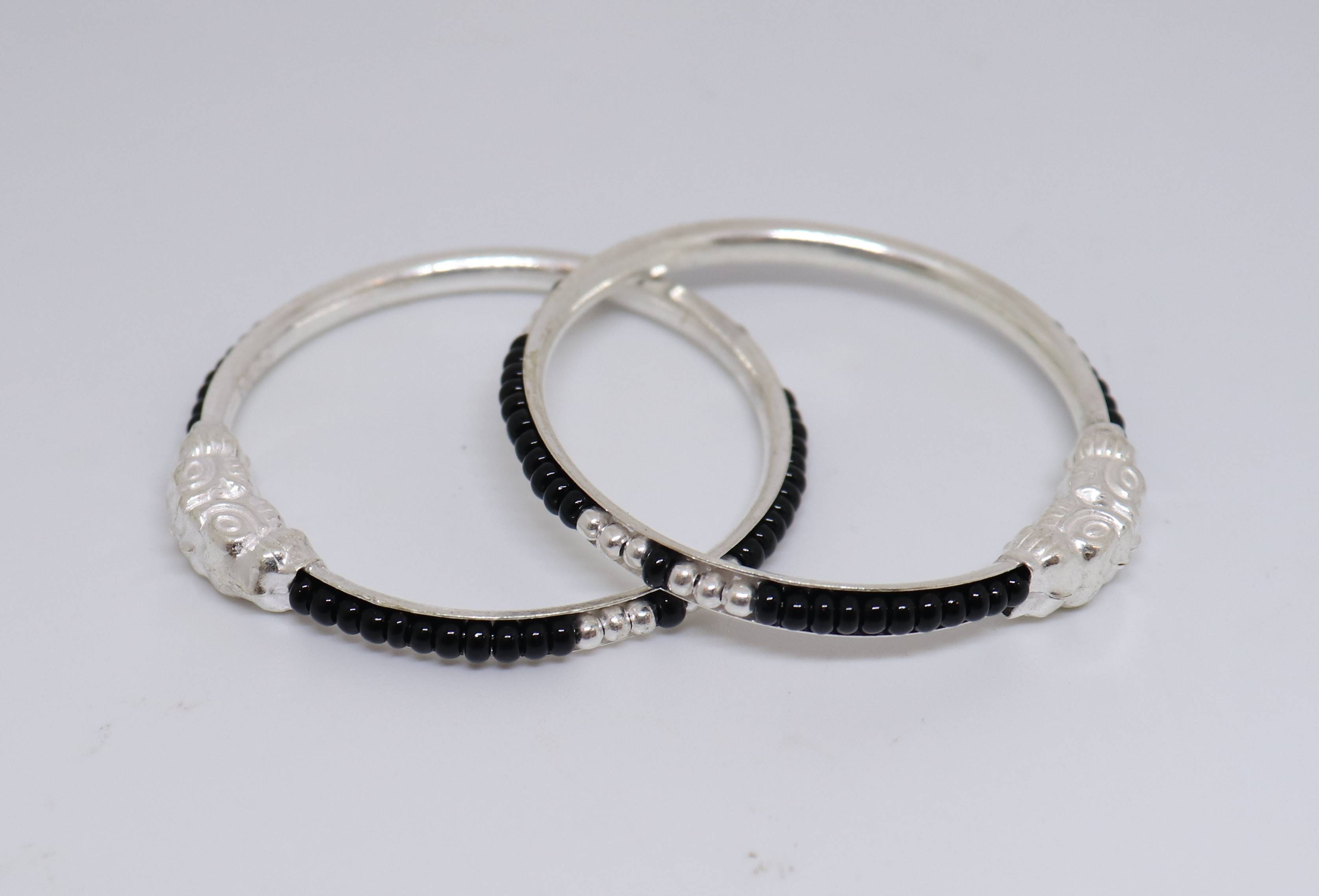 Silver Baby bangles Princess Kids-2