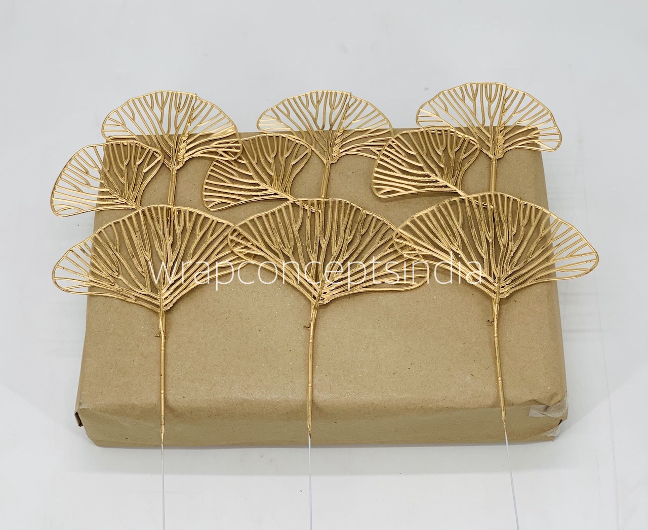 Ginkgo Leaf on Stick - Gold