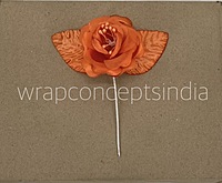 Rose flower on Stick - Multicolour-Brown