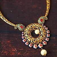 meenakari hand made necklace