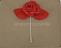 Rose flower on Stick - Multicolour-Brown