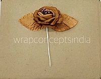 Rose flower on Stick - Multicolour-Brown