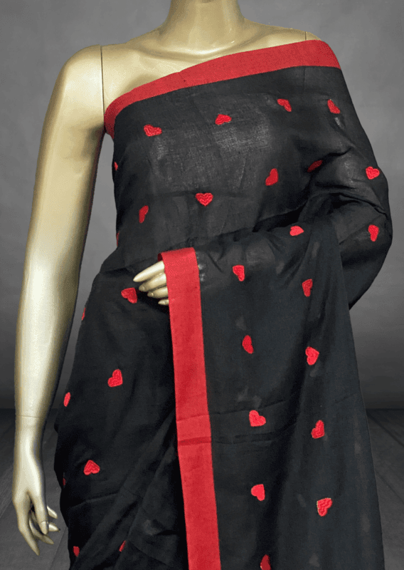 Veeksha - Handloom Cotton Sarees (Heart) SWS117