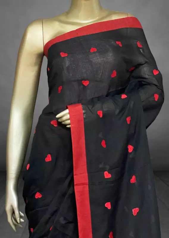 Veeksha - Handloom Cotton Sarees (Heart) SWS117
