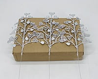 Heart Leaf on Stick - Silver