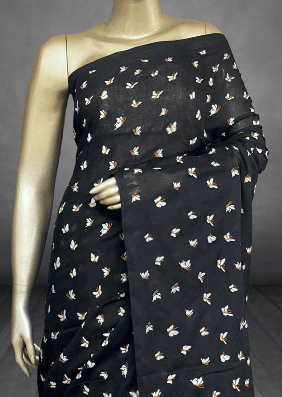 Veeksha - Handloom Cotton Sarees (Butterflies) SWS101