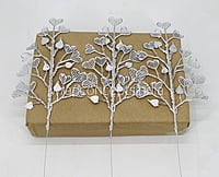 Heart Leaf on Stick - Silver