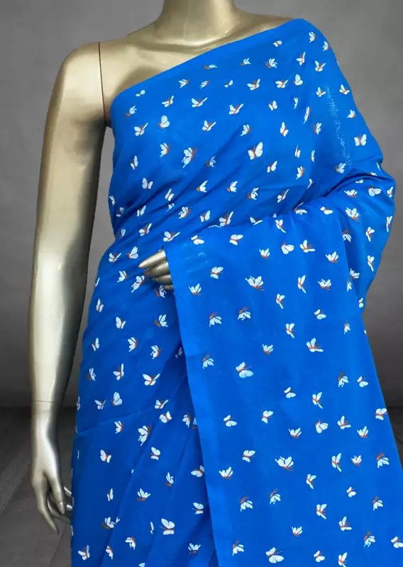 Veeksha - Handloom Cotton Sarees (Butterflies) SWS99