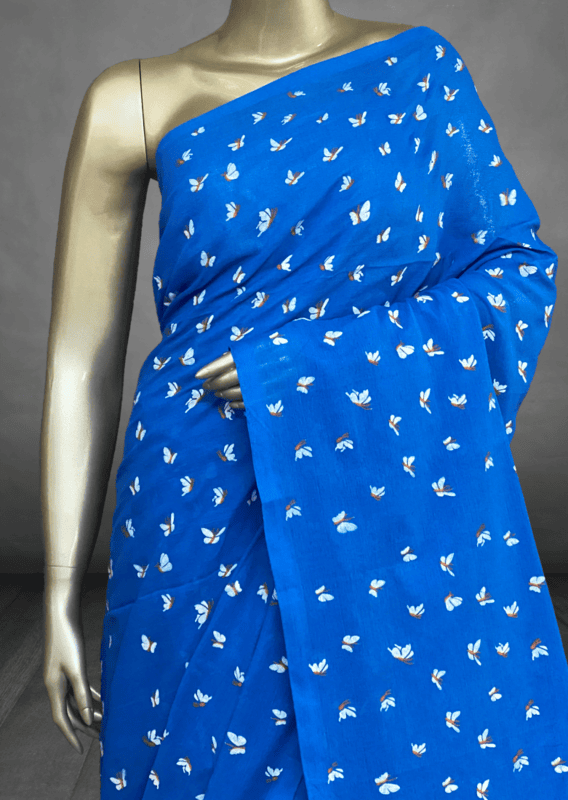 Veeksha - Handloom Cotton Sarees (Butterflies) SWS99