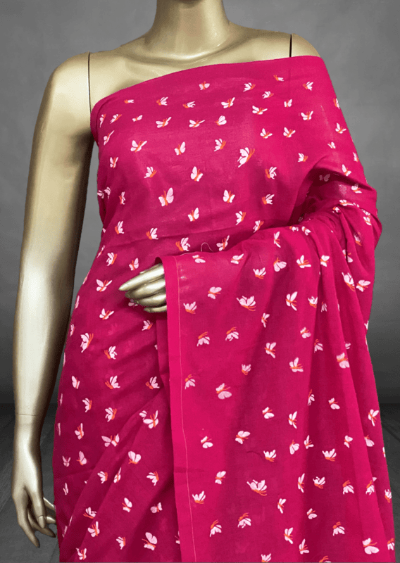 Veeksha - Handloom Cotton Sarees (Butterflies) SWS100