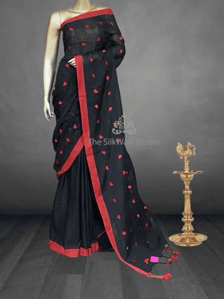 Veeksha - Handloom Cotton Sarees (Heart) SWS117