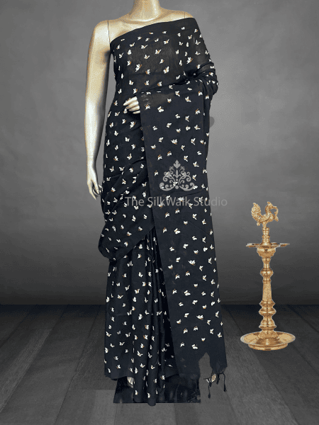 Veeksha - Handloom Cotton Sarees (Butterflies) SWS101