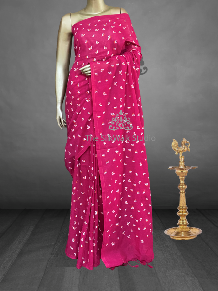 Veeksha - Handloom Cotton Sarees (Butterflies) SWS100