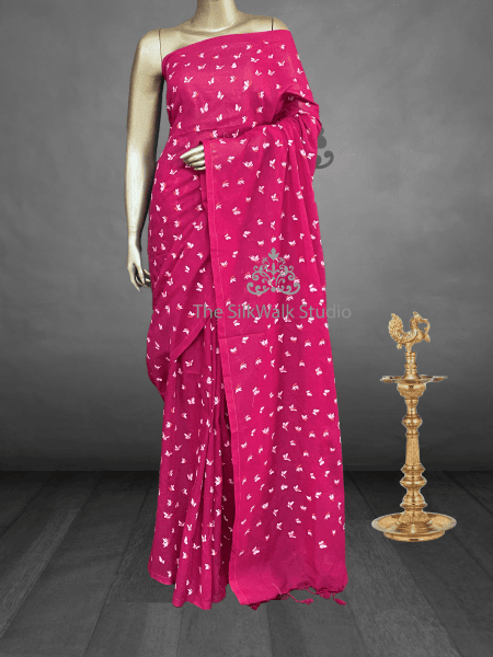 Veeksha - Handloom Cotton Sarees (Butterflies) SWS100