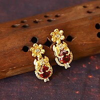 Pretty antique fusion kemp stone design neckpiece