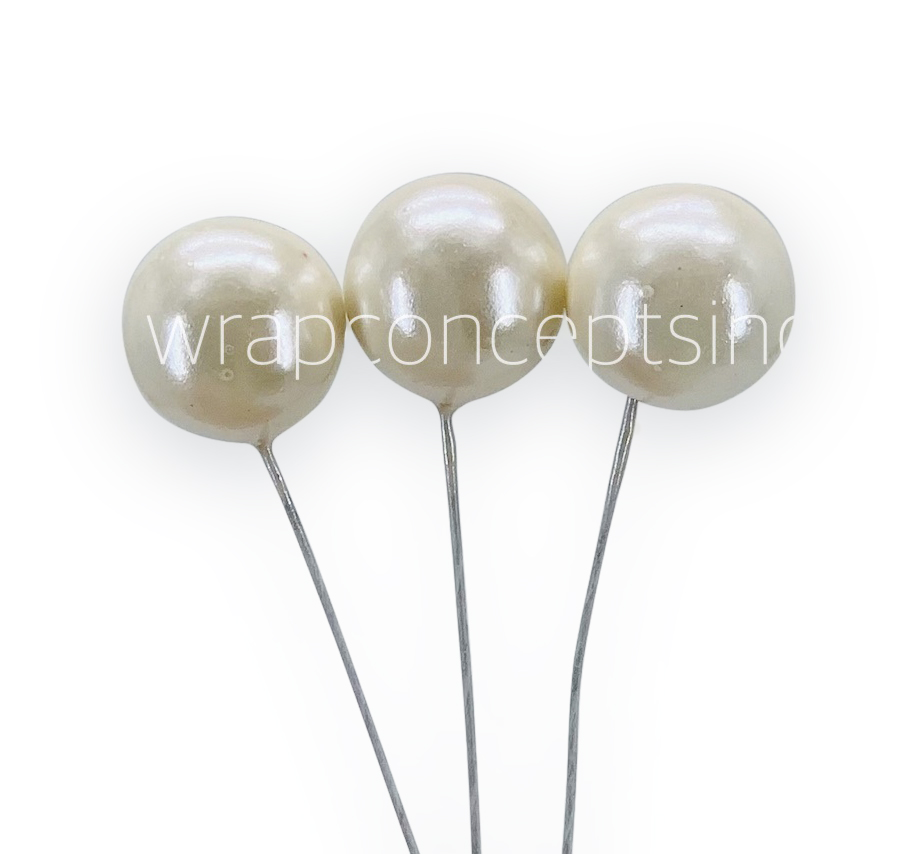 Cream Pearl Sticks - 12 MM/15 MM