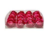 Two-Tone Pink Rose Floral Heads