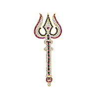 Goldplated Soolam Trishul