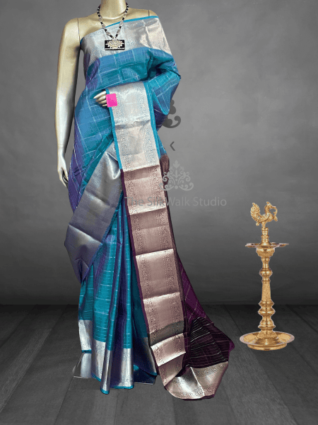 GEETHANJALI - THE SILK WALK DELIGHTS ( SKY BLUE COLOR) 16569