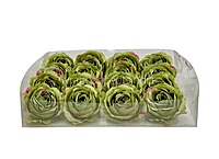 Meadow Green Rose Floral Heads