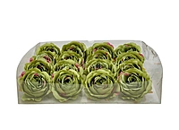 Meadow Green Rose Floral Heads