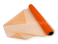 Organza Plain Roll - Orange