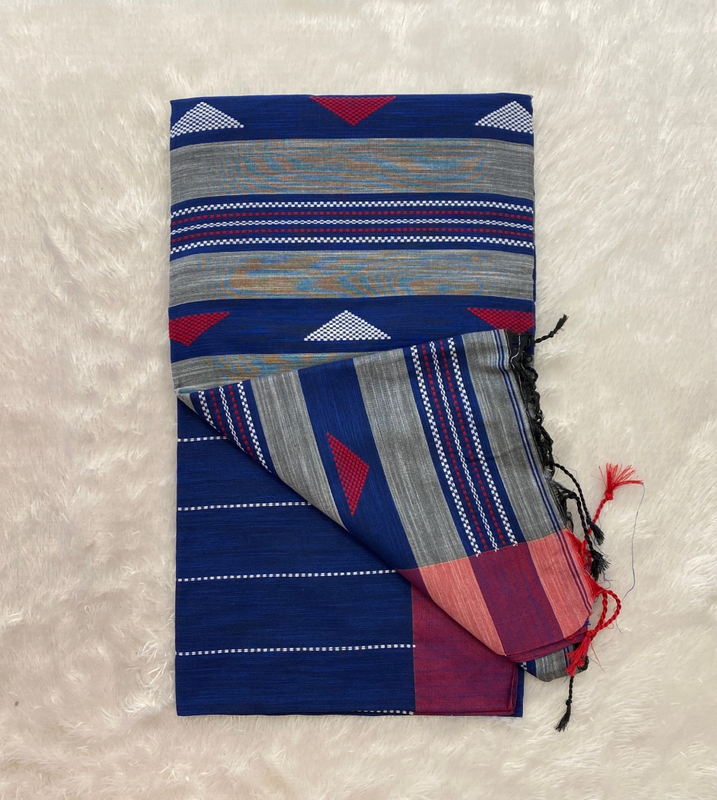 Veeksha – The Linen Cotton Saree (Triangle) SWS104