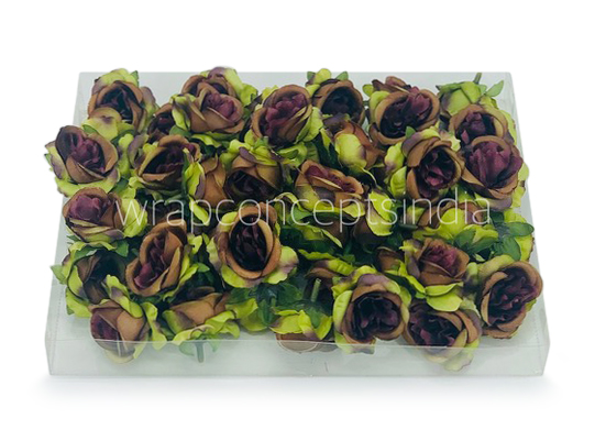Rose Flower - Brown with hints of Green