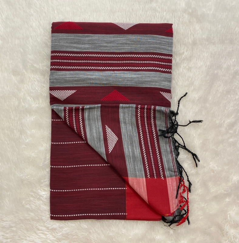 Veeksha – The Linen Cotton Saree (Triangle) SWS103