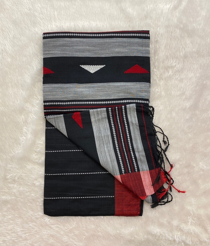 Veeksha – The Linen Cotton Saree (Triangle) SWS103