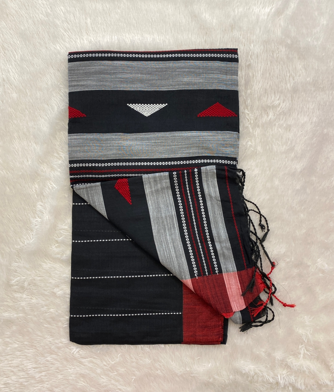 Veeksha – The Linen Cotton Saree (Triangle) SWS103
