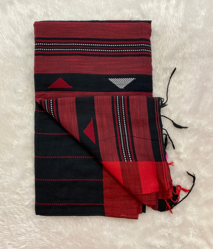 Veeksha – The Linen Cotton Saree (Triangle) SWS102